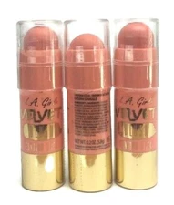 LA Girl Velvet Contour Blush Stick Snuggle Color GC5584 x 3 SEALED