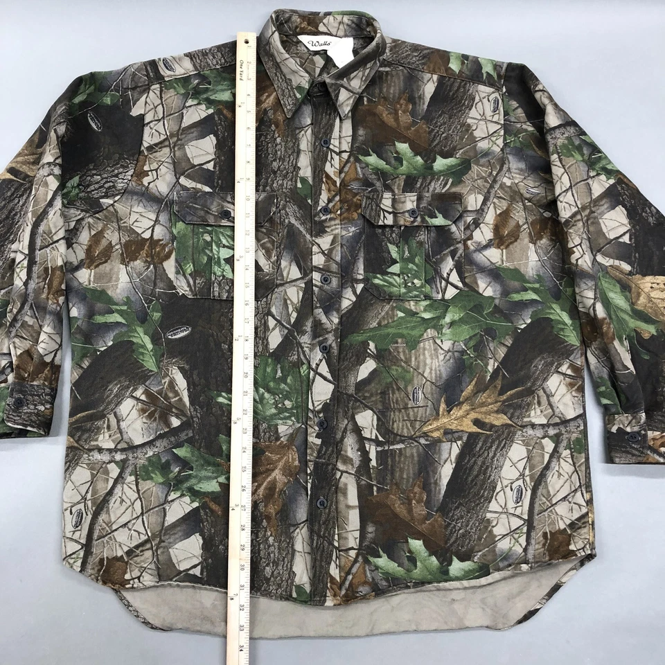 Walls Men’s 2XL RealTree Long Sleeve Button Up Camo Hunting Shirt Pockets 🦌 - Image 4 of 4