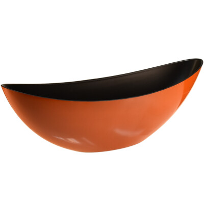 Orange Schiffchen Dekoschale 39 cm - Modernes Design, Vielseitig für Dekoration