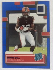 2022 Clearly Donruss DAVID BELL /99 Blue SP Rated Rookie RC #82 Cleveland BROWNS