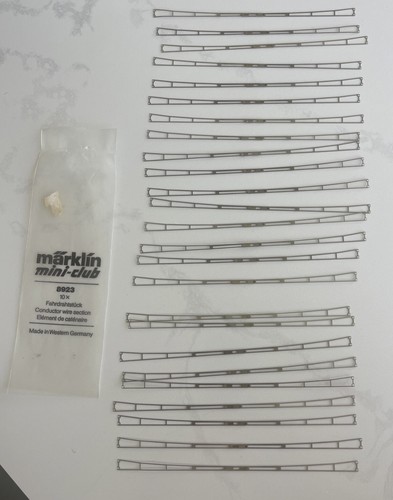 MARKLIN 8923 Z Scale MiniClub 25x Conductor wire section Extends Fast Ship