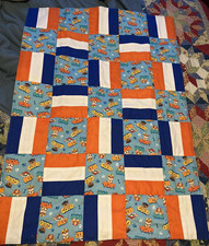 Handmade finished Paw Patrol baby/toddler quilt