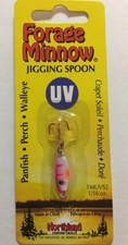 Northland Tackle Forage Minnow Jigging Spoon UV-FMUVS2-26 Pink Tiger 1/16OZ RARE