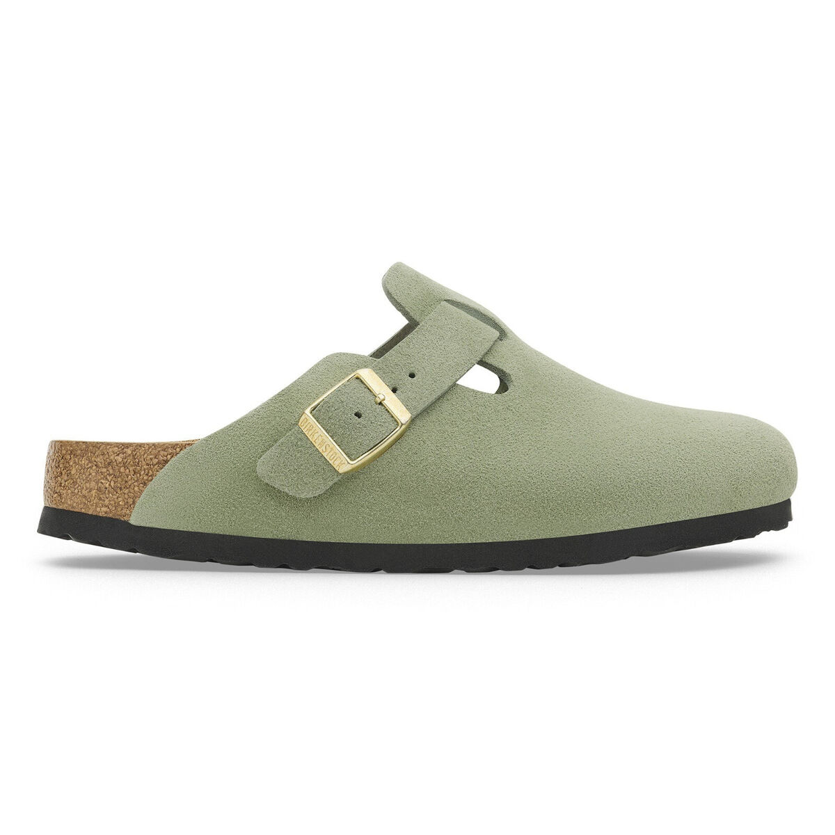 Birkenstock Boston Suede Green Tea 1027934 women clog sandal
