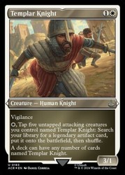 Templar Knight #183 (Foil Etched) Universes Beyond: Assassin's Creed