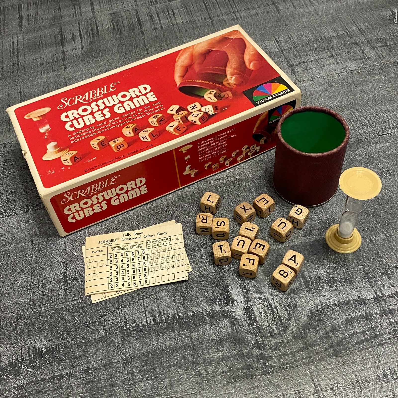1976 Scrabble Crossword Puzzle Cubes Game - Vintage-Selchow & Righter | eBay