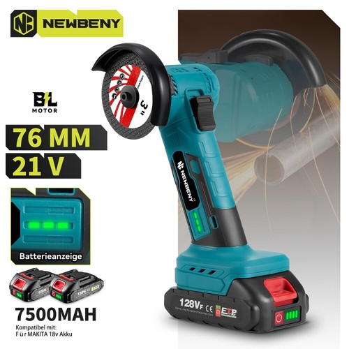 76mm Mini Winkelschleifer Akku Trennschleifer Schleifmaschine Flex Für 18VMakita