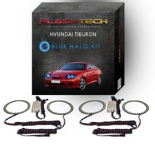Blue Angel Eye Led Headlight Halo Kit For 2005-2006 Hyundai Tiburon Headlights Blue Angel Eye Led Headlight Halo Kit For 2005-2006 Hyundai Tiburon Headlights