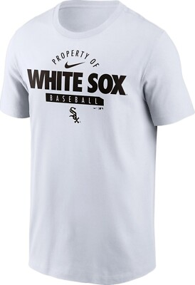 #ad Chicago White Sox Men#x27;s Nike White quot;Property Ofquot; Tee New With Tags $16.79