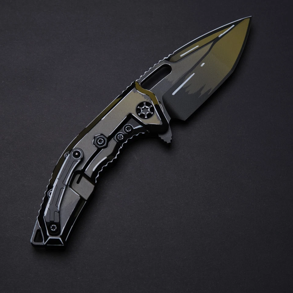 Cuchillos Heretic Medusa Cel Shaded - OD Sombreado Verde / Hoja MagnaCut Tanto Foto 2 de 4