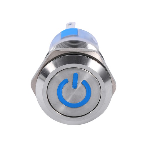 Interrupteur 3 Positions Bouton Poussoir Autobloquant 19 Mm, Sans Marque – Neuf, Fabriqué Au Japon