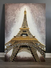 Eiffel Tower Artwork - The Gold of Paris