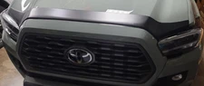 AeroSkin Matte Black Hood Protector Bug Shield Deflector for 16-23 Toyota Tacoma