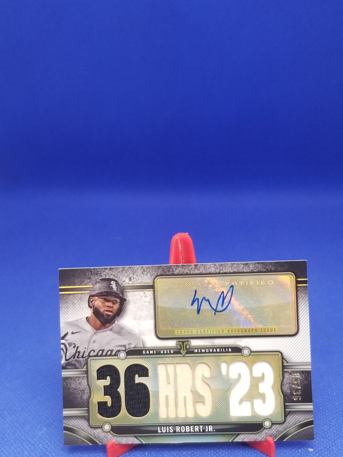 Luis Robert Jr 2024 Topps Triple Threads Relic Autograph 3/36