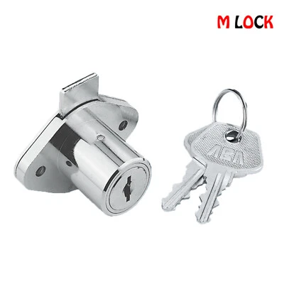 M LOCK Flat Key Wafer Furniture Lock ENCLOSURE CABINET 3777 Keyed alike