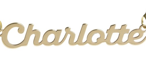 9ct Gold Medium Customised ANY NAME Necklace, Curb Chain, Gift Box + Pouch - Picture 5 of 13