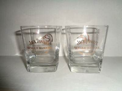 (2)  Jack Daniel's 2010 SINGLE BARREL TENNESSEE WHISKEY GLASSES /TUMBLERS