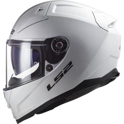LS2 FF811 VECTOR II ECE22.06 FIBREGLASS FULL FACE MOTORCYCLE HELMET GLOSS WHITE