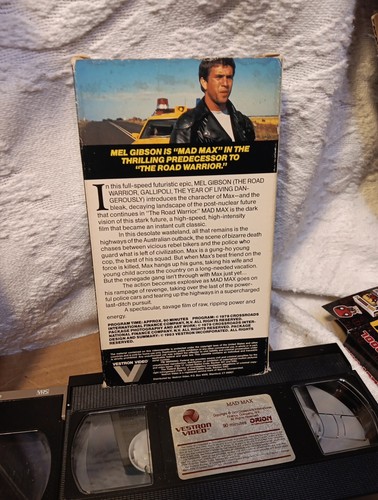 Mad Max & Beyond Thunderdome VHS EARLY PRESS NO BARCODE Mel Gibson RARE 1983 - Picture 8 of 13