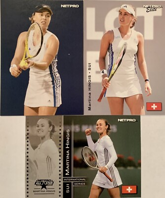 (3) 2003 NETPRO MARTINA HINGIS ELITE INTERNATIONAL PHOTO EDITION ALL STAR