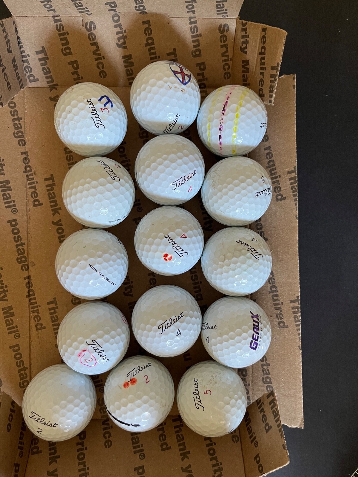 Pre-season discount! 15 Titleist ProV1, ProV1x Golf Balls- AAAA quality grade.