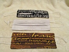 NEW Face-masks 3 qty. Handmade Christian Theme