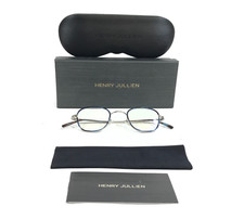Henry Jullien Eyeglasses Frames STORY C53P76 Blue White Gold Plated 44-24-145