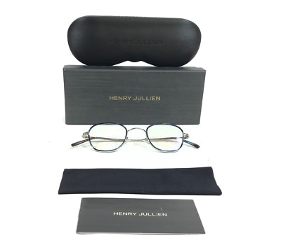 Henry Jullien Eyeglasses Frames STORY C53P76 Blue White Gold