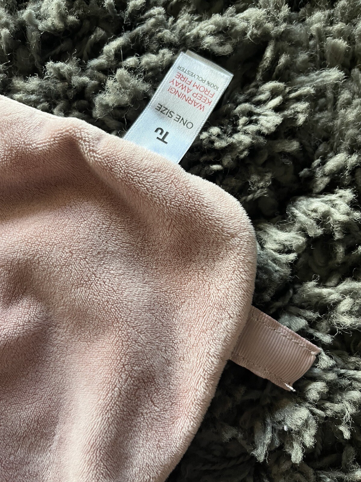 Sainsburys TU Baby Girls Pink Bunny Rabbit Comforter Blanket Soft Toy