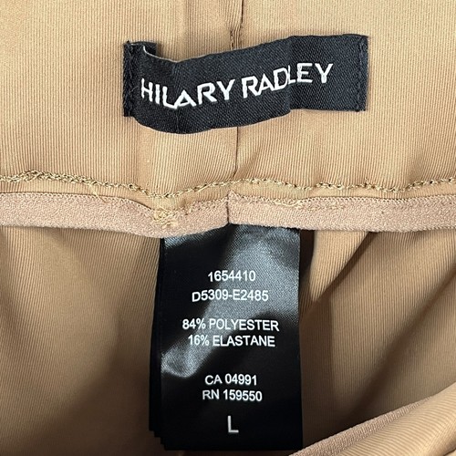 HILARY RADLEY pantaloni da donna a gambe larghe cammello marroni TAGLIA L nuovi di zecca - Foto 7 di 11