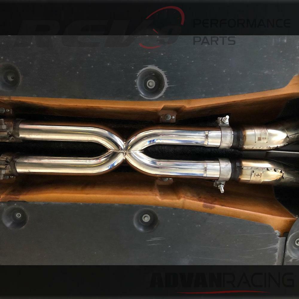 X-Pipe Mid Section Exhaust for Ferrari GTC4Lusso V12 16-20 Stainless Steel Rev9