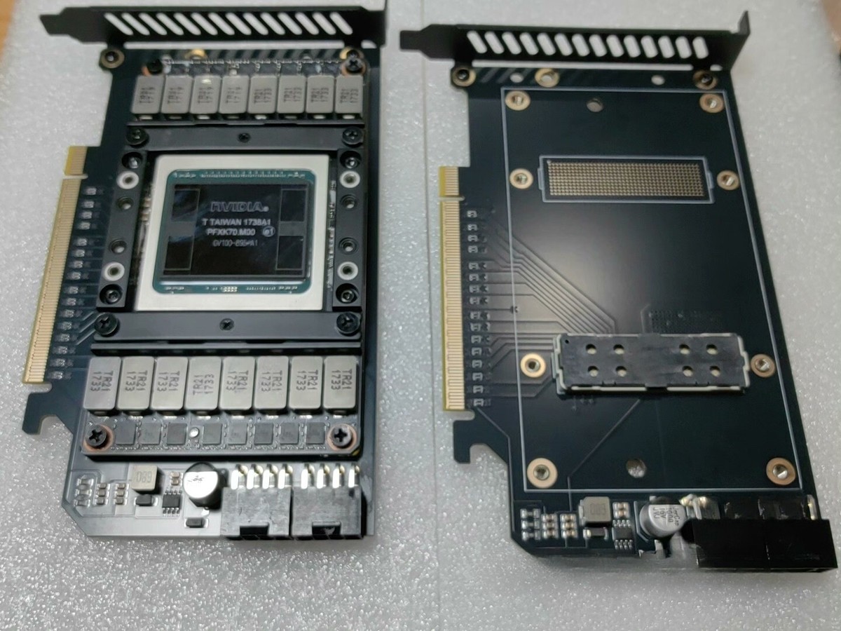 NVIDIA Tesla V100 16GB GPU SXM2 PCIe 3.0x16 Accelerator Card Card+