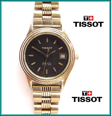TISSOT Swiss Quartz Watch PR50 Women Stainless Steel Sapphire
