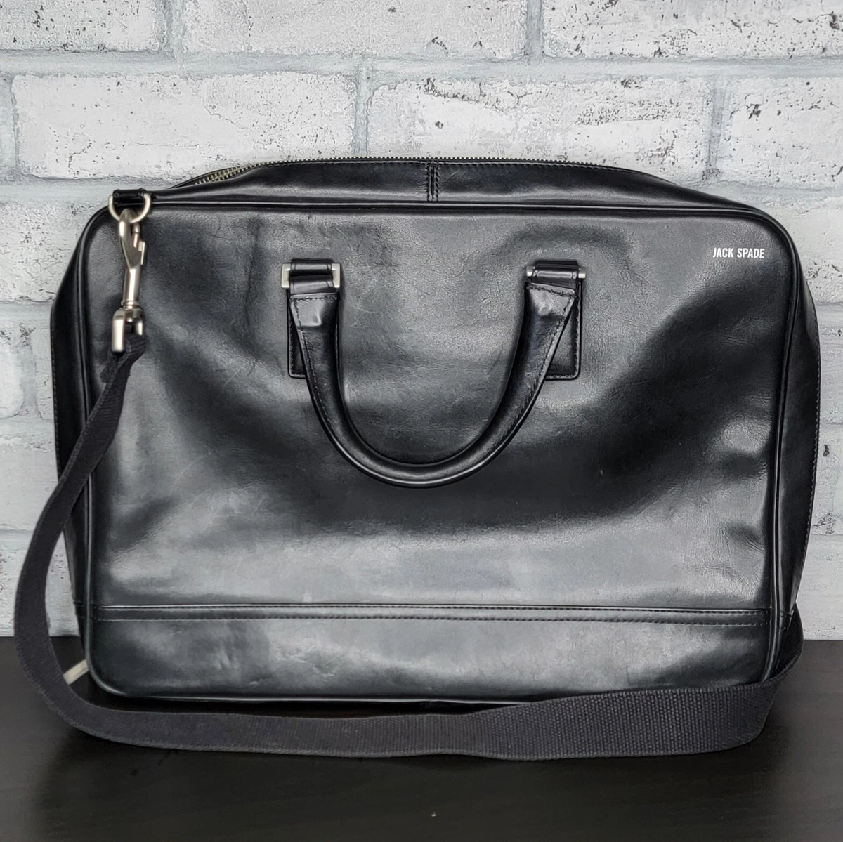 Jack spade fulton leather messenger best sale bag