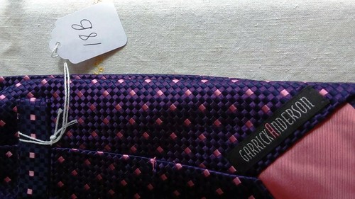 100% Silk Tie Garrick Anderson NWOT - 第 6/6 張圖片