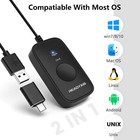 Mouse Jiggler Mouse Mover Clicker 2 in 1 USB Port Keep PC Awake With Type-c