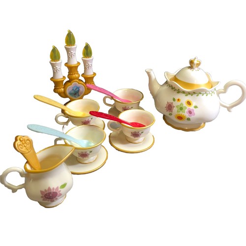 Disney Sofia the First Deluxe Talking Tea Party Set 4 Cups & Plates + Spoons ++