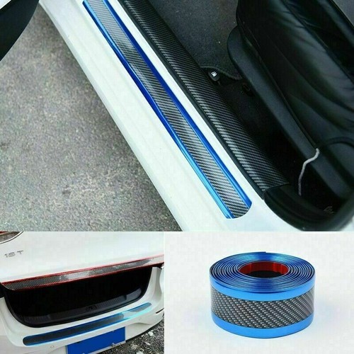 1M*5cm Car Accessories Carbon Fiber Car Door Sill Scuff Plate Sticker Protector - Picture 4 of 12