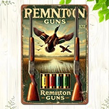 Tin Metal Signs Home D cor 8x12 Remington Duck Hunting Ad Wall Art Vintage for D