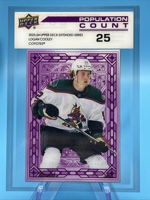 Logan Cooley 2023-24 Upper Deck Extended Series Population Count 25 #PC-73 SSP 