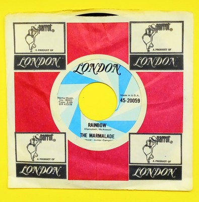 MARMALADE RARE 1969 RARE LONDON 45 IN THE ORIGINAL COMPANY SLEEVE RAINBOW LSD