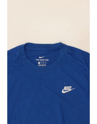 NIKE Mens T-Shirt Top XS Blue Cotton CB09 - Picture 4 of 4