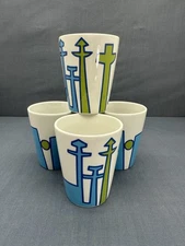 FIGGJO Norway ROGALAND FYLKESKOMMUNE Custom Design TING COFFEE MUGS Set of 4