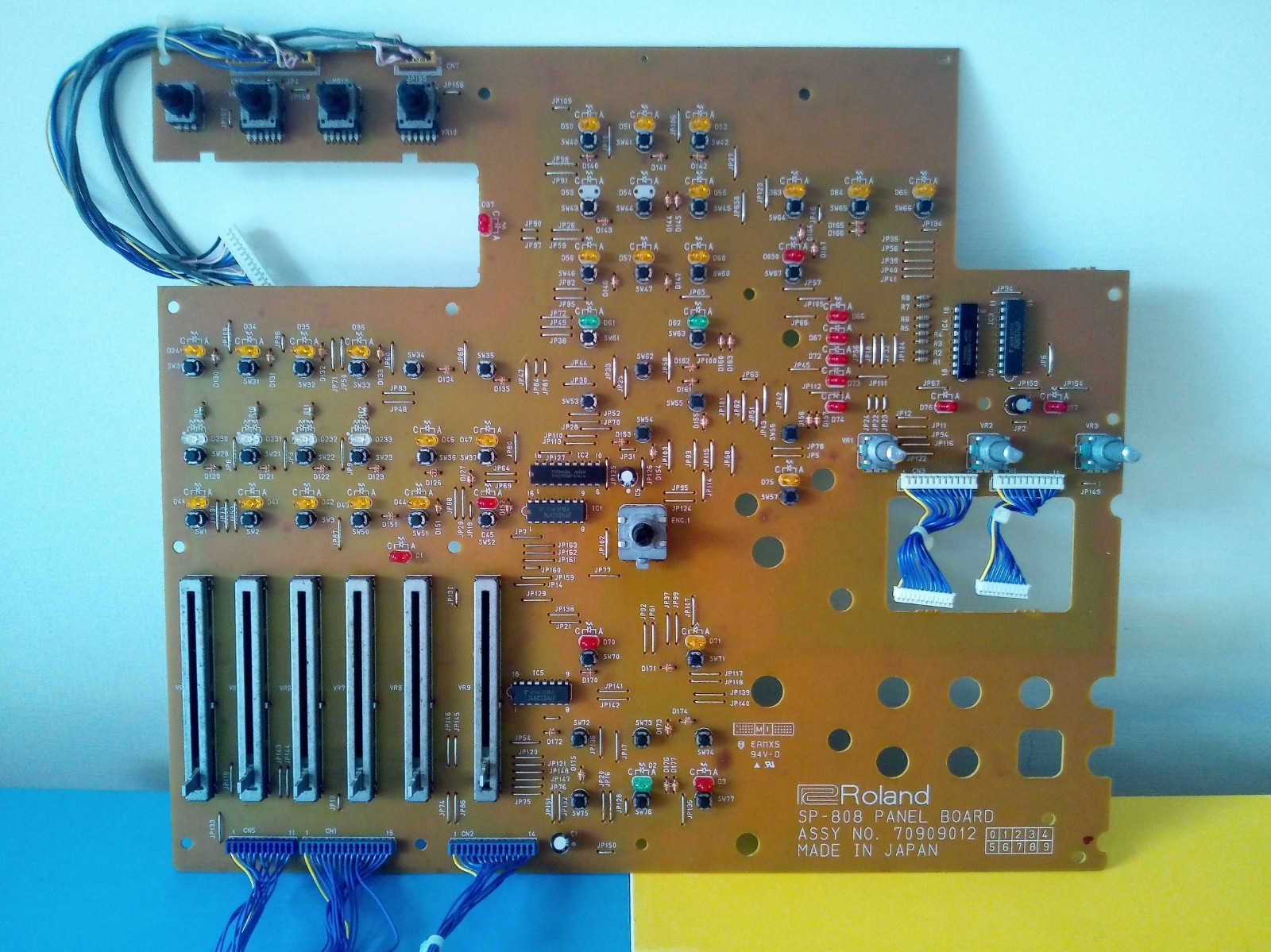 Roland Sp808 - Panel board + switch board + some knob, slider and jog dial