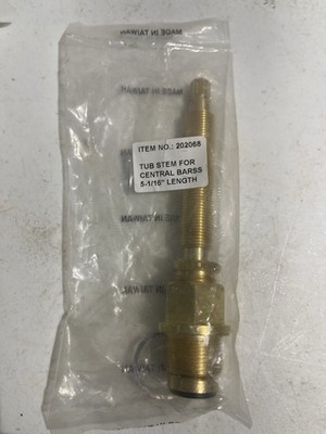 Central Brass 23-2823 Bath Stem Assy w/ threaded nipple, 16 pt, 5 1/16'' 202068