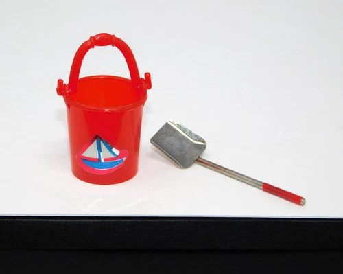 Vintage Barbie 1960s Tutti Chris SAND PAIL & HTF SHOVEL Lot #3603 Sand Castles