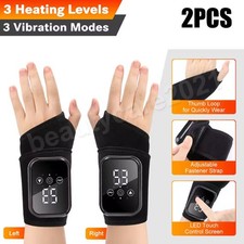 Electric Wrist Massager Carpal Tunnel Arthritis Pain Relief 3 Vibration Modes UK