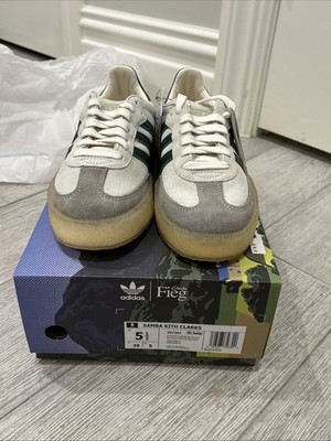 Size 9.5 - Ronnie Fieg x Clarks x adidas 8th Street Samba Chalk