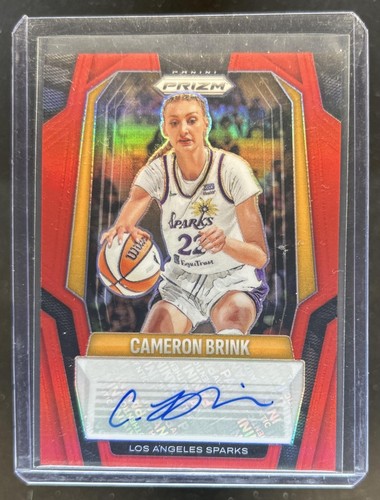 2025 Panini WNBA Prizm Cameron Brink Signatures Red Auto Autograph #/99 Sparks