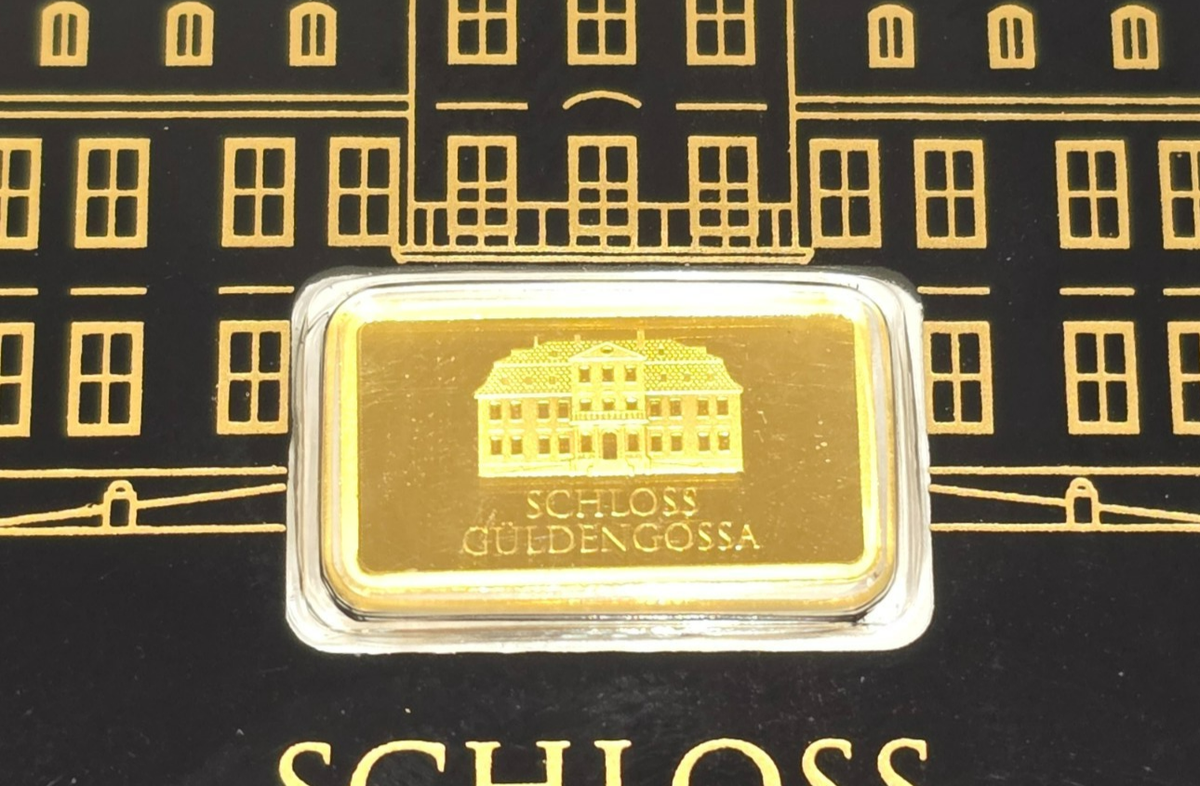 Geiger Schloss Guldengossa Vintage Edition .9999 Fine Gold Bar .5